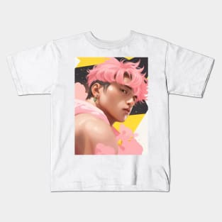 Bara Pink Anime Kids T-Shirt
